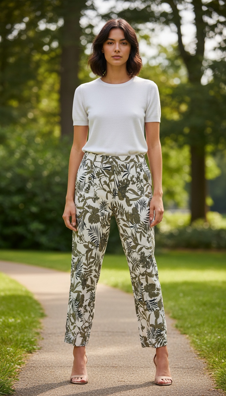 PANTALON RECTO CON GOMA EN CINTURA