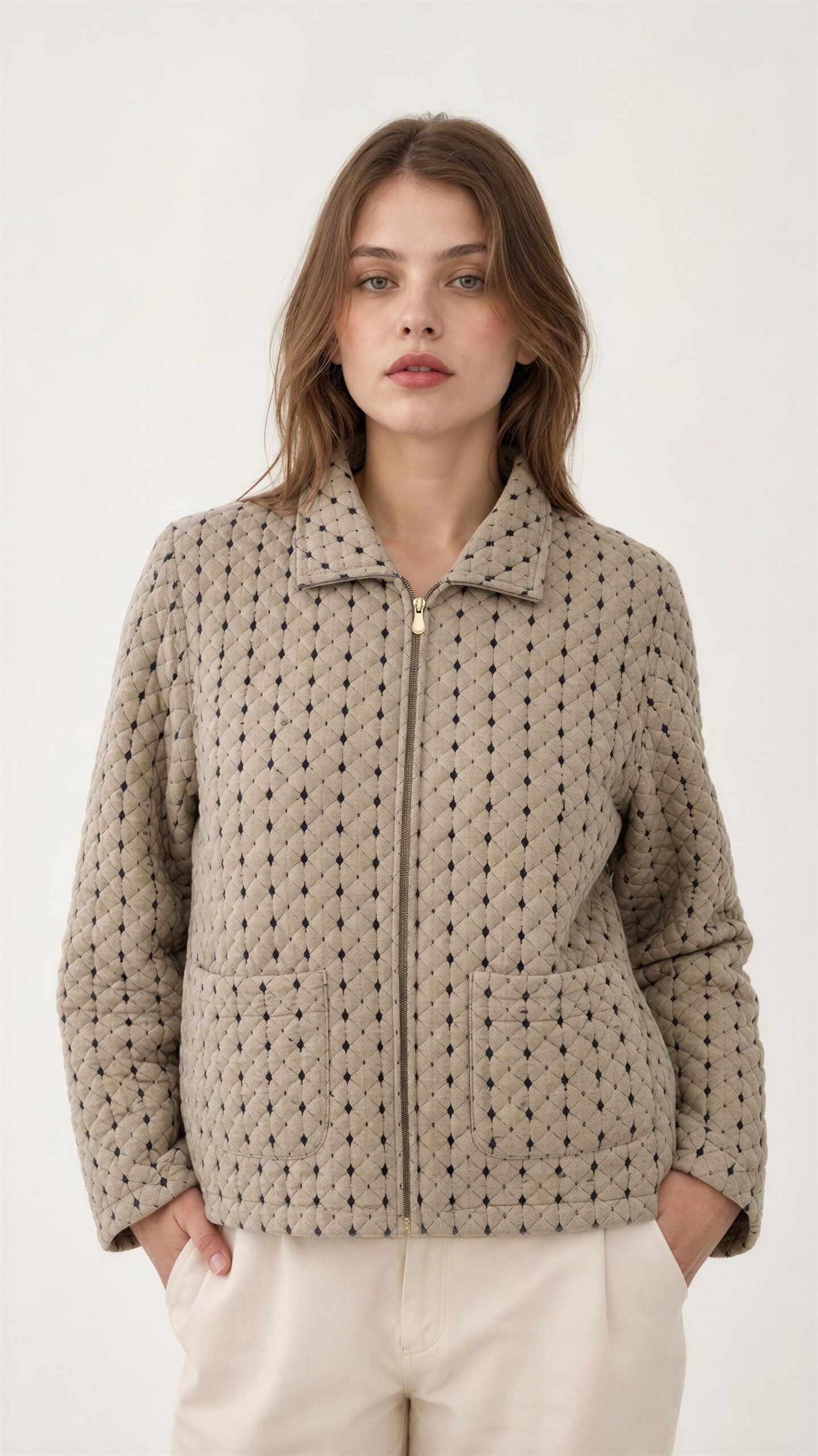Chaqueta K.Miss Acolchada Beige