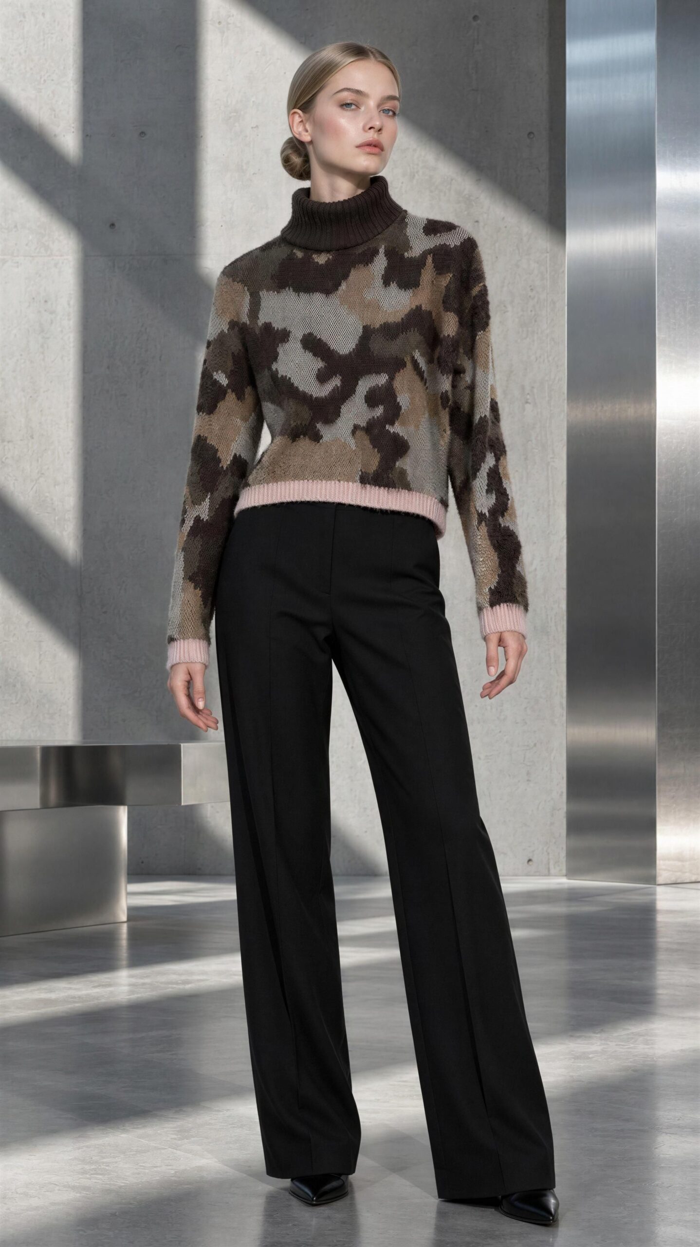 Jersey Nümph Animal Print en Tonos Tierra