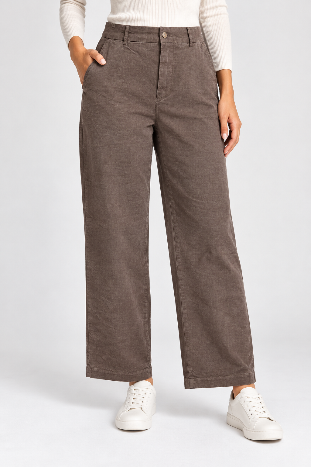Pantalón NÜMPH de Loneta Wide Leg